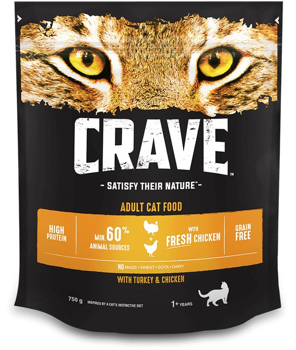 Cat dry chicken